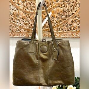 Coach Olive Green Shoulder Bag